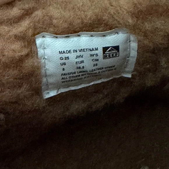 Reef Chocolate Brown Weekend Autumn Boots Womens Size 8 - Picture 5 of 8